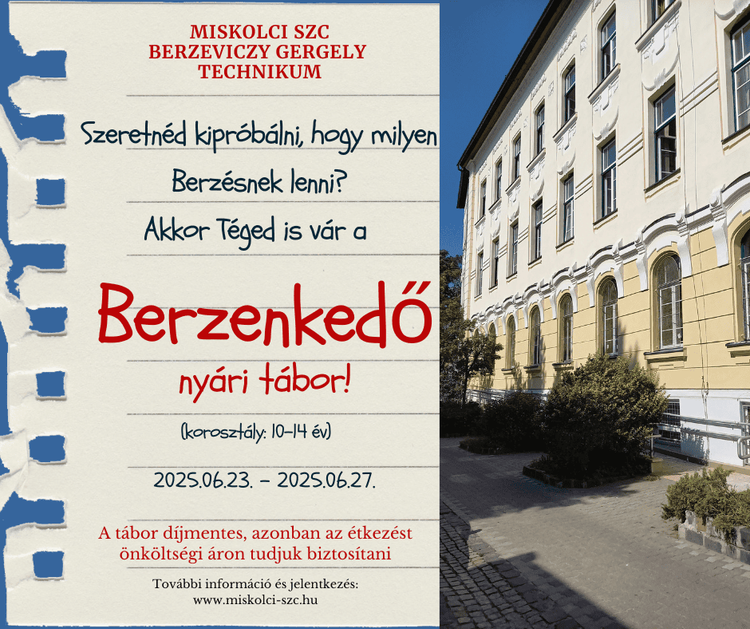 Berzenkedő nyári tábor 2025.06.23-27.