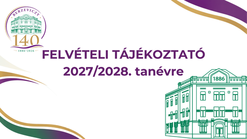 Felvételi tájékoztató a 2027/2028. tanévre